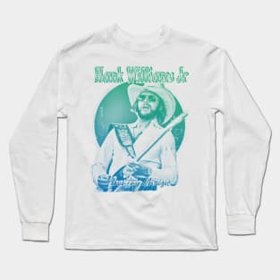 Hank Williams Jr 33//green solid style, Long Sleeve T-Shirt